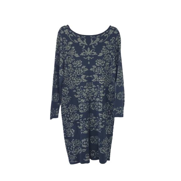 NEW Lane Bryant Black Gold Design Sweater Dress Size 14/16 Long Sleeve Winter - Picture 5 of 5